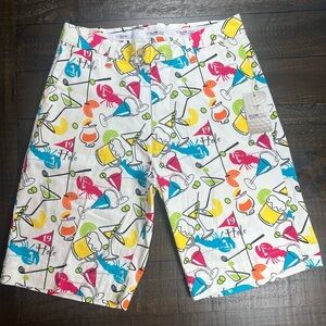 NWT Flow Golf By Flow Society Men’s 19th Hole Print Golf Shorts Size 32